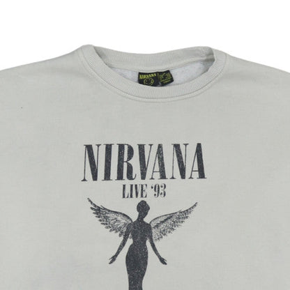 Womens UK Size 8/10 Nirvana White Pullover Sweatshirt