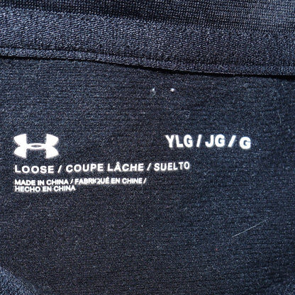 Under Armour Boys Black Full Zip Collared Sweatshirt Size 14 Years
