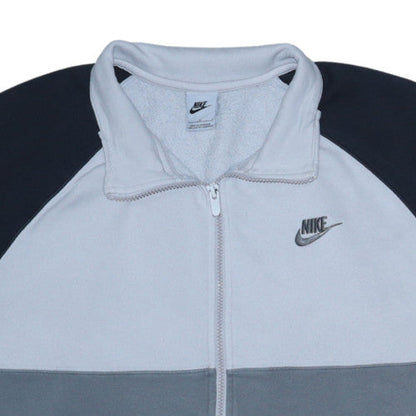 Mens UK Size L Nike Grey Full Zip Sweatshirt