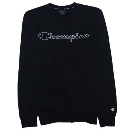Mens UK Size S Champion Black Pullover Sweatshirt