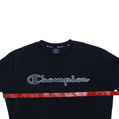 Mens UK Size S Champion Black Pullover Sweatshirt