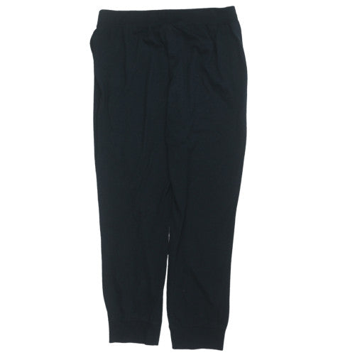 Mens UK Size M Nike Regular Fit Jogger Black Trousers
