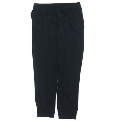 Mens UK Size M Nike Regular Fit Jogger Black Trousers