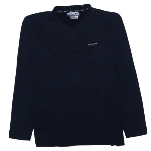 Unisex Adults UK Size S Reebok Black Pullover Sweatshirt
