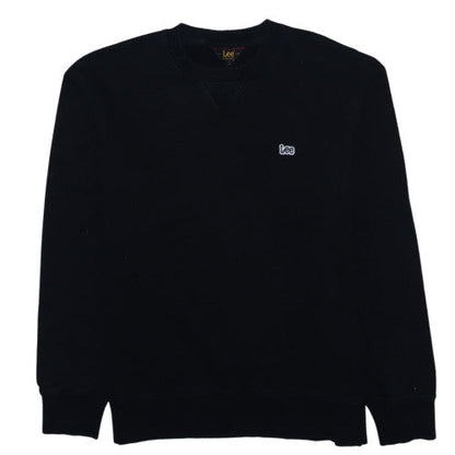 Mens UK Size M Lee Black Pullover Sweatshirt