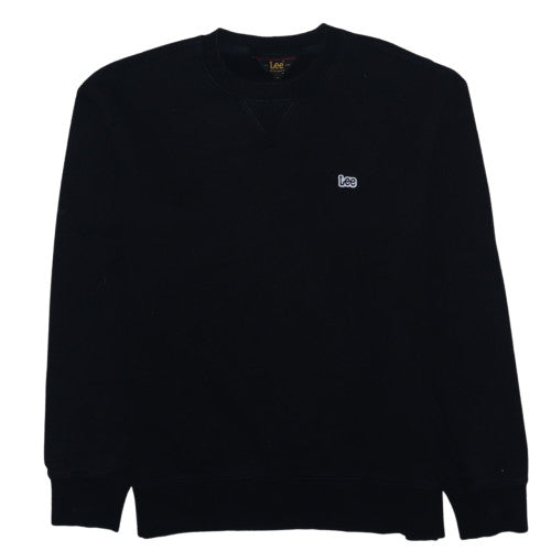 Mens UK Size M Lee Black Pullover Sweatshirt