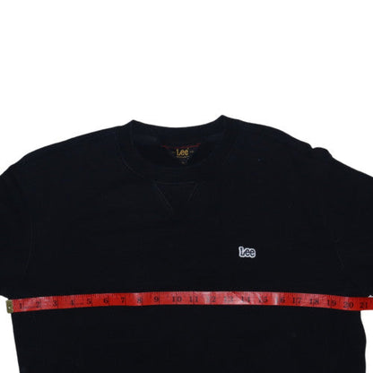 Mens UK Size M Lee Black Pullover Sweatshirt