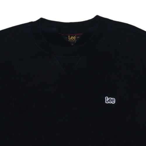 Mens UK Size M Lee Black Pullover Sweatshirt