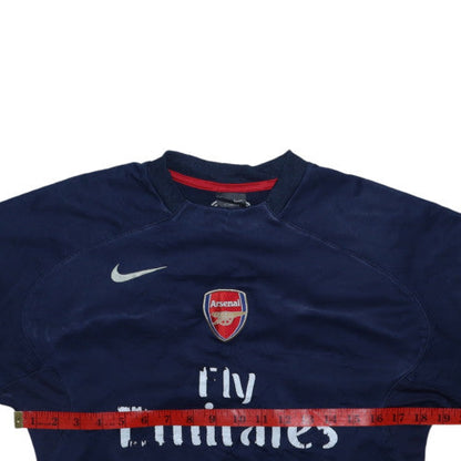 Nike Boys Arsenal Blue Long Sleeve Football Shirt L 12-13 Years