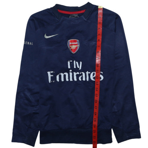 Nike Boys Arsenal Blue Long Sleeve Football Shirt L 12-13 Years