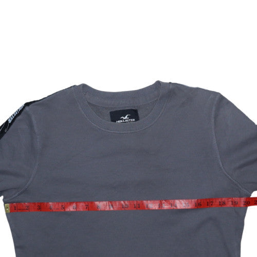 Mens UK Size XS Hollister Grey Pullover Sweatshirt