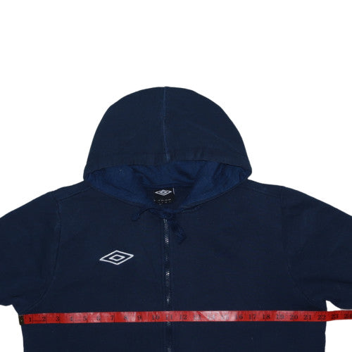 Mens UK Size L Umbro Blue Full Zip Hoodie