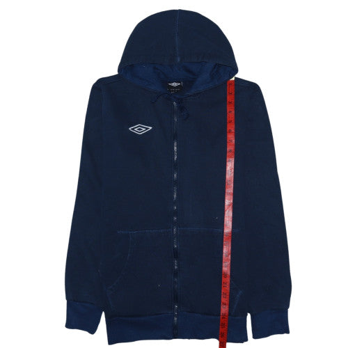 Mens UK Size L Umbro Blue Full Zip Hoodie