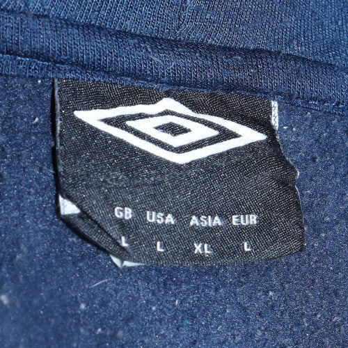 Mens UK Size L Umbro Blue Full Zip Hoodie