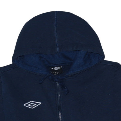Mens UK Size L Umbro Blue Full Zip Hoodie