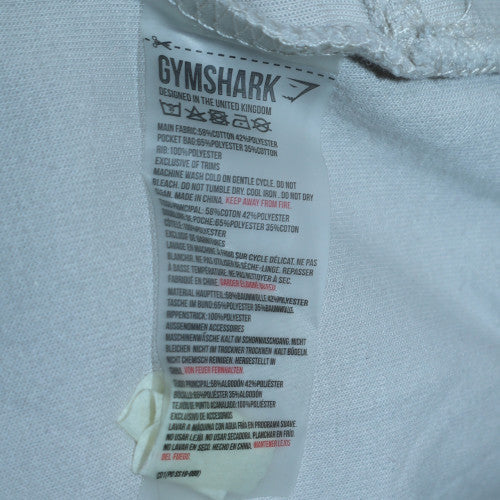 Mens UK Size M Gymshark Grey Full Zip Hoodie