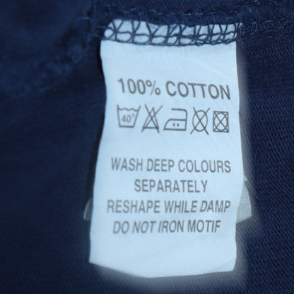 Total Rugby Men's Blue Striped Cotton Polo Shirt Size S