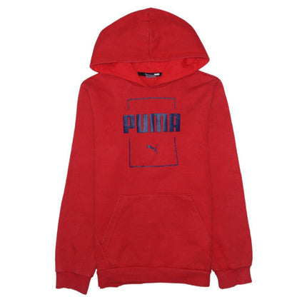 Boys UK Size 13-14 Years PUMA Red Pullover Hoodie