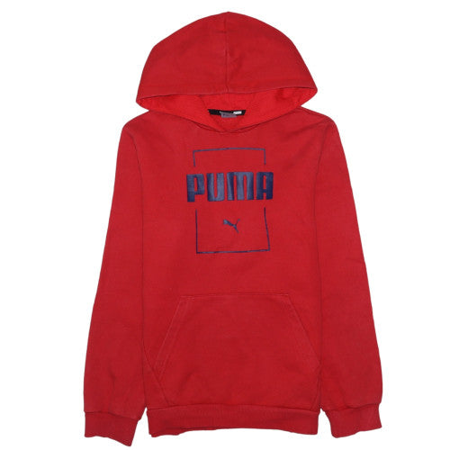 Boys UK Size 13-14 Years PUMA Red Pullover Hoodie