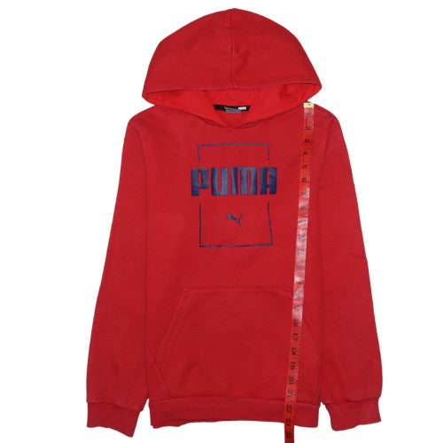 Boys UK Size 13-14 Years PUMA Red Pullover Hoodie