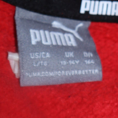 Boys UK Size 13-14 Years PUMA Red Pullover Hoodie