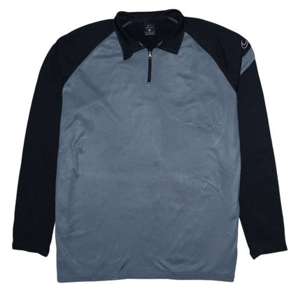 Mens UK Size XL Nike Grey Henley Sweatshirt