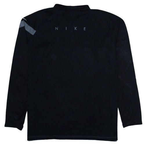 Mens UK Size XL Nike Grey Henley Sweatshirt
