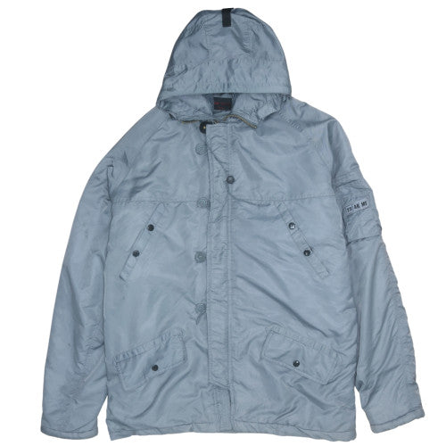Mens UK Size XL New Roads Grey Parka Coat