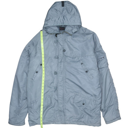 Mens UK Size XL New Roads Grey Parka Coat