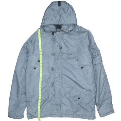 Mens UK Size XL New Roads Grey Parka Coat