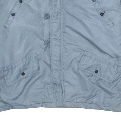 Mens UK Size XL New Roads Grey Parka Coat