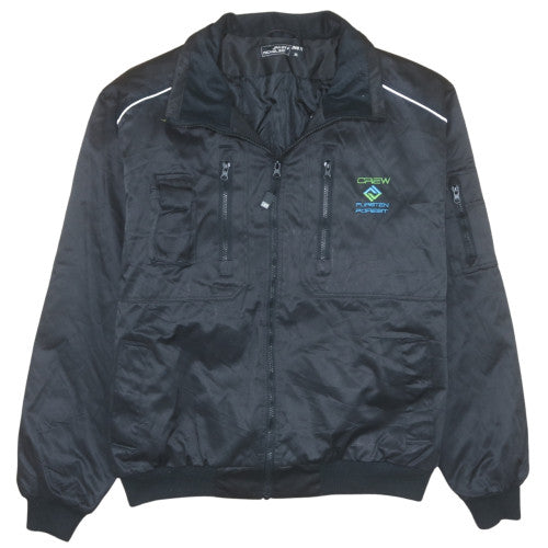 Mens UK Size XL James & Nicholson Black Bomber Jacket