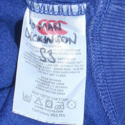 Mens UK Size S Canterbury Blue Pullover Hoodie