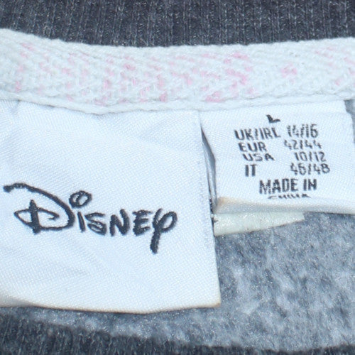 Womens UK Size L Disney Grey Pullover Sweatshirt