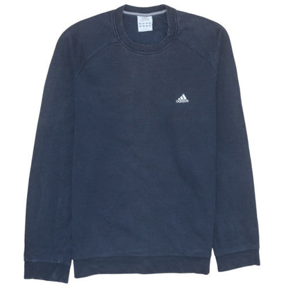 Mens UK Size M adidas Blue Pullover Sweatshirt