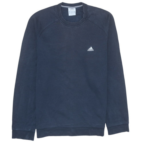 Mens UK Size M adidas Blue Pullover Sweatshirt