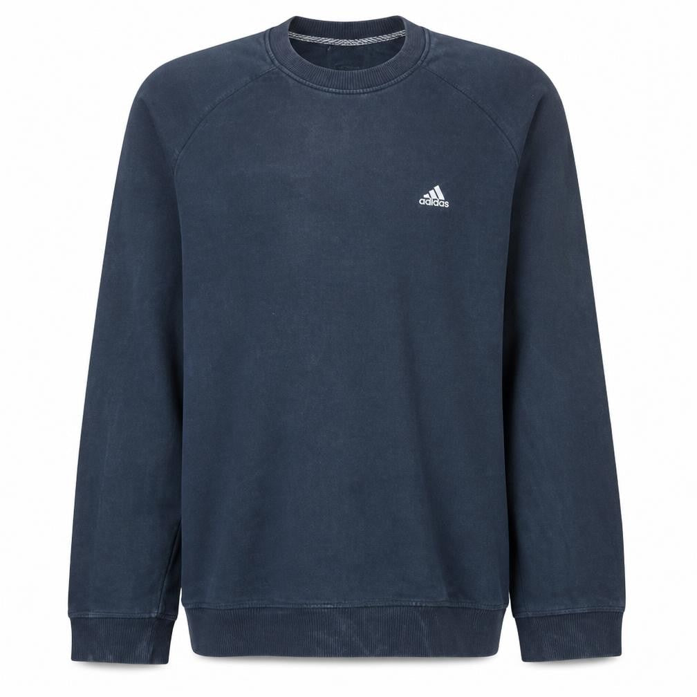 Mens UK Size M adidas Blue Pullover Sweatshirt