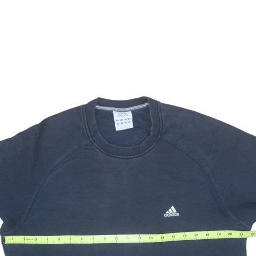 Mens UK Size M adidas Blue Pullover Sweatshirt