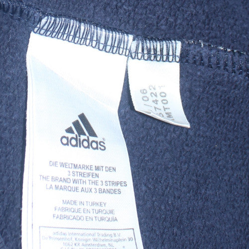Mens UK Size M adidas Blue Pullover Sweatshirt