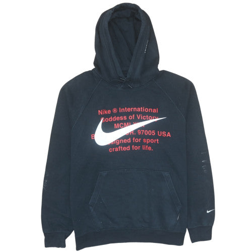 Mens UK Size L Nike Black Pullover Hoodie