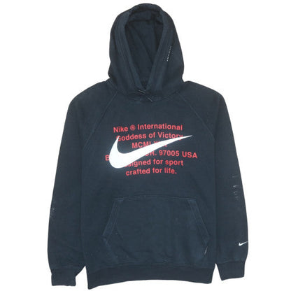 Mens UK Size L Nike Black Pullover Hoodie