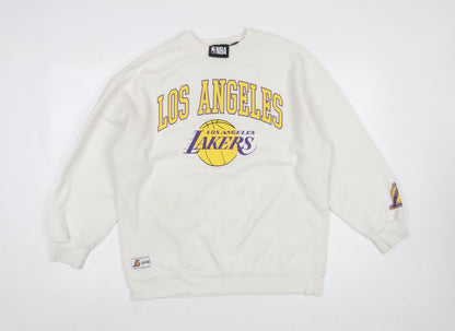 Womens UK Size XS NBA White Pullover Sweatshirt