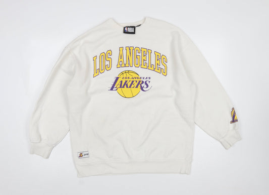Womens UK Size XS NBA White Pullover Sweatshirt