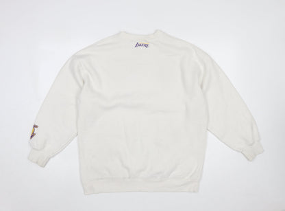 Womens UK Size XS NBA White Pullover Sweatshirt
