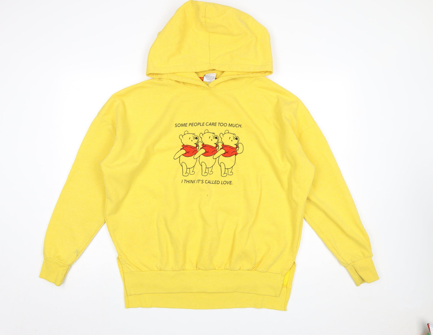 Womens UK Size L Primark Yellow Pullover Hoodie
