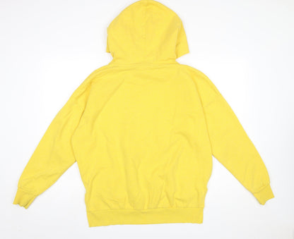 Womens UK Size L Primark Yellow Pullover Hoodie