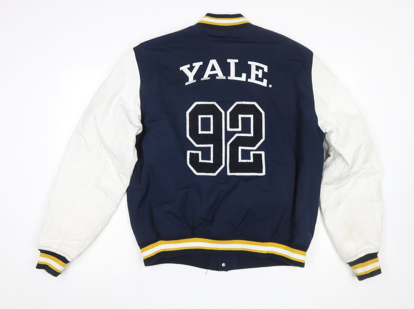 Mens UK Size L Pull&Bear Blue Varsity Jacket