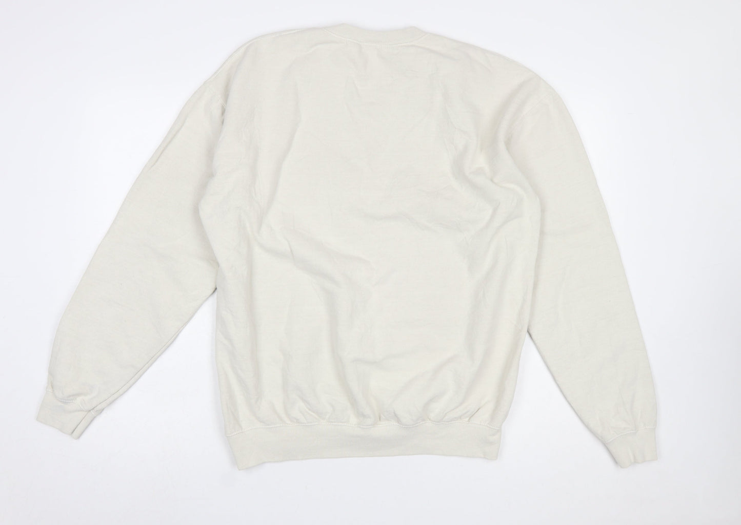 Womens UK Size M Topshop Beige Pullover Sweatshirt