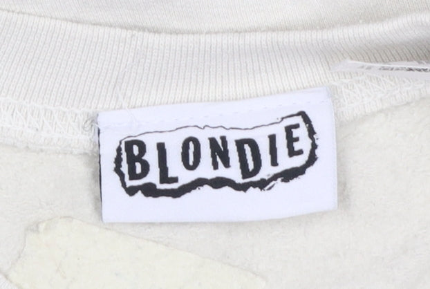 Womens UK Size M Topshop Beige Pullover Sweatshirt
