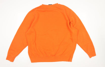 Womens UK Size XL Nike Orange Pullover Sweatshirt